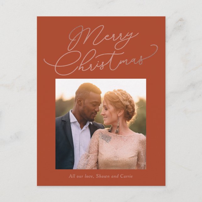 Enkelt vykort för redigering av meddelande i FÄRG  (Framsida)