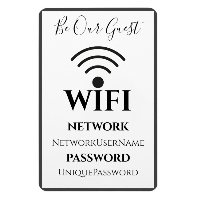 Enkelt WiFi-tecken Magnet (Vertikal)