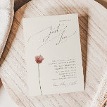 Enkelt Wildblomma Inget Finare Just Kärlek Bröllop Inbjudningar<br><div class="desc">Den här enkla vildblomman inget finare bara i kärlek bröllopsinbjudan är perfekt för din vismska boho bröllop. Den enastående, ljusa och förtjusande rosa blommigten ge den här produkten är en artsy och känslig känsla av att det är en enkel modern design. Det här kommer att se bra ut i alla...</div>