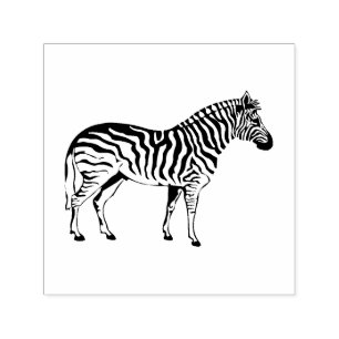 Enkelt Zebra Art Self Inking Frimärke Självfärgande Stämpel