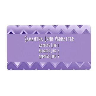 Enkelt ZigZag - Lila Fraktsedel