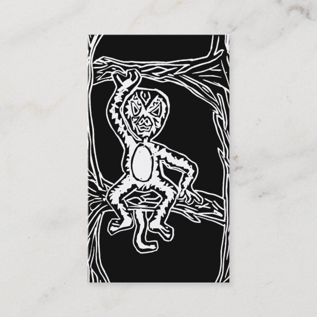 enkelträdsavtryck visitkort (Framsida)