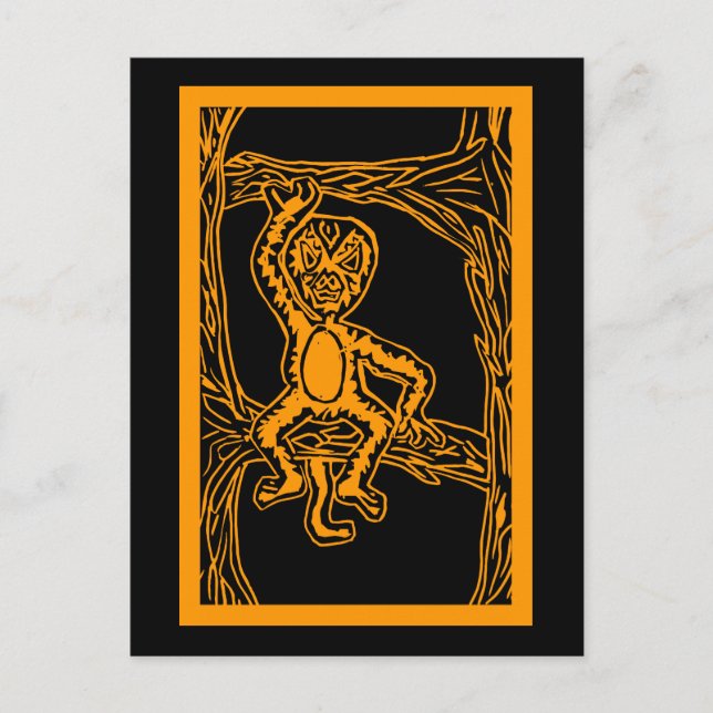 enkelträdsavtryck vykort (Framsida)