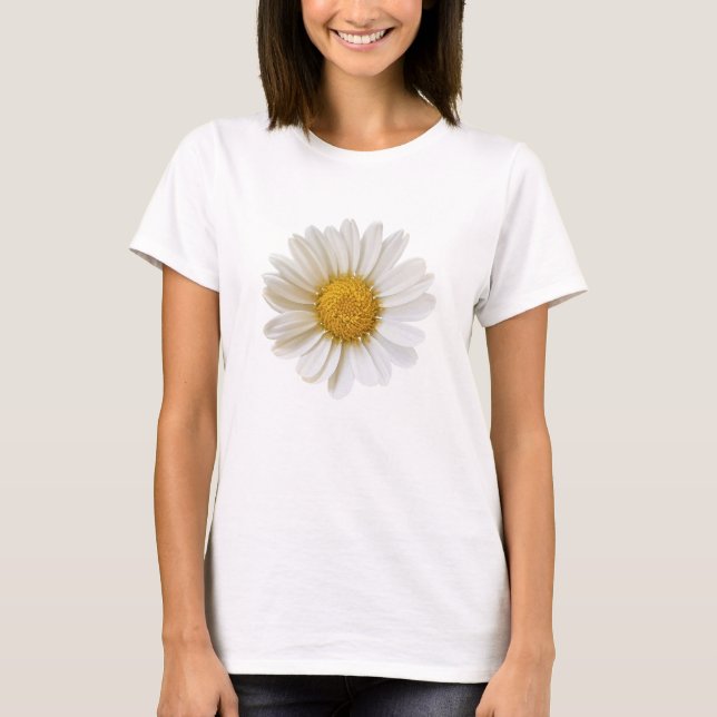 Enkelvit Daisy T Shirt (Framsida)