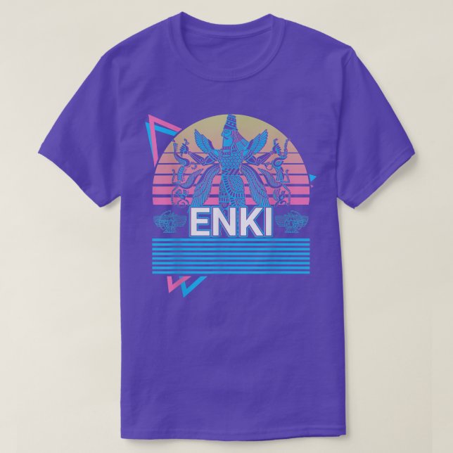 Enki Ancient Gud Sumerian Mythology Gudom T Shirt (Design framsida)