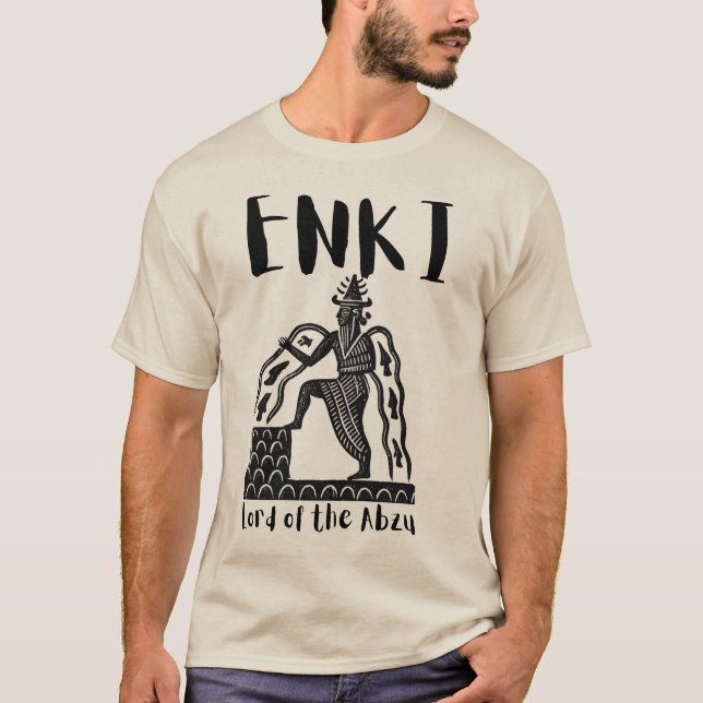 Enki Ea Herr över Abzu T Shirt (Framsida)