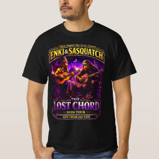 Enki och Sasquatch the Lost Chord Tour T Shirt