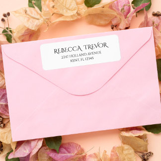 Enkla adressetiketter för elegant av snyggt returadress etikett