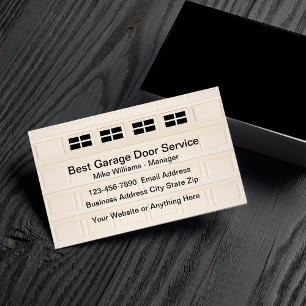 Enkla Affärskort för Garage Door Services Visitkort