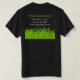 Enkla arbetsleveranser för gräsmatta t shirt (Design baksida)