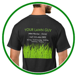 Enkla arbetsleveranser för gräsmatta t shirt