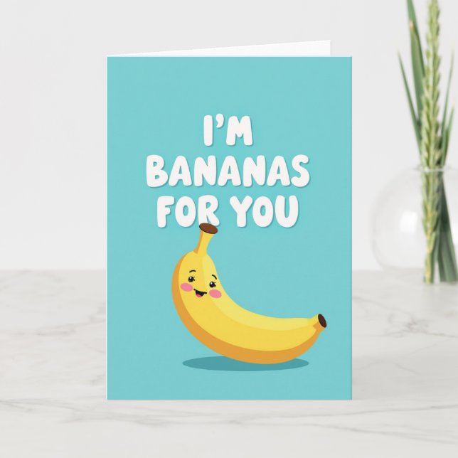 Enkla Bananer För Dig Kort (Framsida)