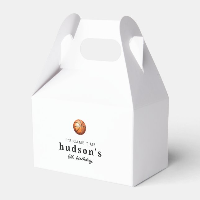 Enkla basketfavoritlådor presentaskar (Framsidan Sidan)
