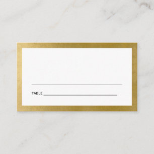 ENKLA BAT MITZVAH PLATSKORT CLEAN FAUX GULD PUB VISITKORT