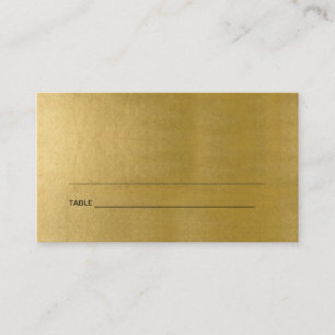 ENKLA BAT MITZVAH PLATSKORT CLEAN FAUX GULD PUB VISITKORT