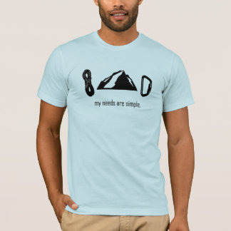 Enkla behov (stenklättringen) tee shirt
