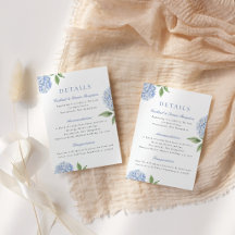 Enkla Blå Hortensia-detaljer, Små