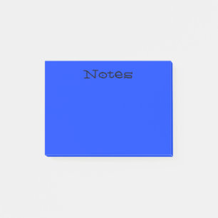 Enkla blått post-it block