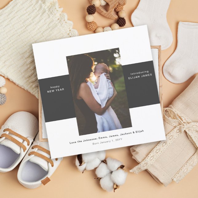 Enkla block Fågelmeddelande Julkort (Skapare uppladdad)