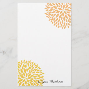 Enkla blommor brevpapper