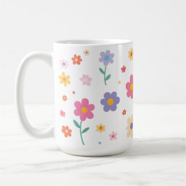 Enkla blommor kaffemugg