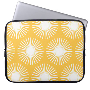 Enkla blommor: Skandinavisk, sömlös design. Laptop Fodral