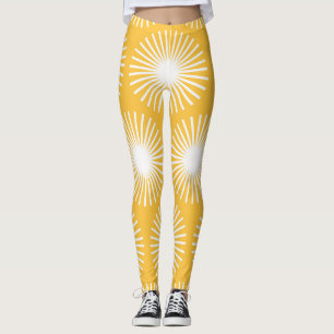 Enkla blommor: Skandinavisk, sömlös design. Leggings