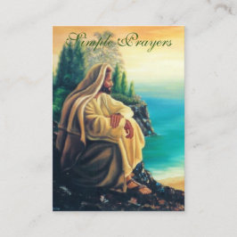 Enkla böner - Prayer Card (platt) Visitkort