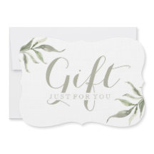 Enkla certifikat för Anpassadet Foliage Gift