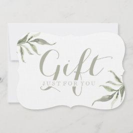 Enkla certifikat för Anpassadet Foliage Gift