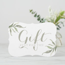 Enkla certifikat för Anpassadet Foliage Gift