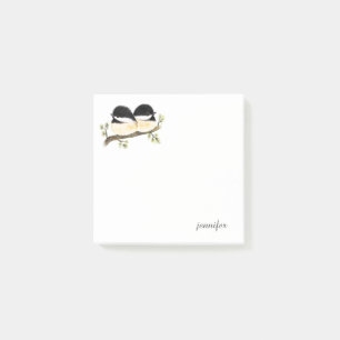 Enkla Chickadees Bird Post-it® Notes Post-it Block