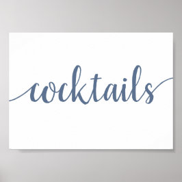 Enkla Cocktails | Vänsterblå valfri händelse, Pub- Poster