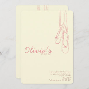 Enkla & dansareinbjudningar för elegant lite inbjudningar