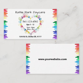 Enkla Daycare-Affärskort Visitkort