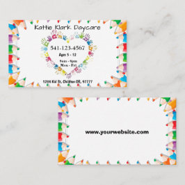 Enkla Daycare-Affärskort Visitkort