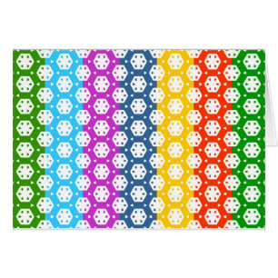 Enkla diagram - exotiska lyckligmönster hälsningskort