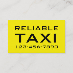 Enkla djärva taxivisitkortar visitkort