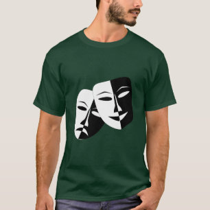 Enkla Drama Comedy-masker som fungerar T Shirt
