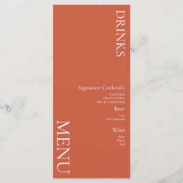 Enkla drinkar Cocktail Vin Bröllop Terrakotta Meny
