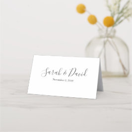 Enkla elegance Bröllop Place Cards Placeringskort