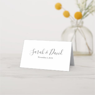 Enkla elegance Bröllop Place Cards Placeringskort