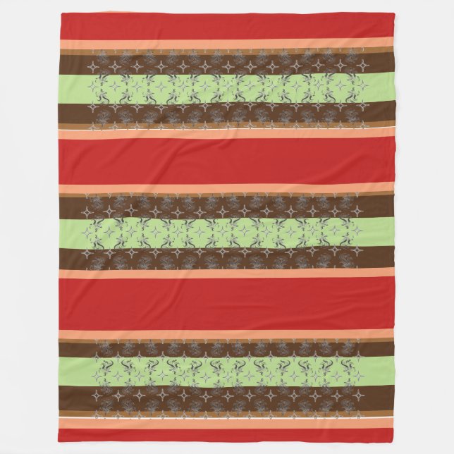 Enkla elegance-hemkoordinater fleecefilt (Framsidan)