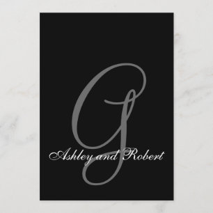 Enkla elegant bröllopinbjudningar inbjudningar