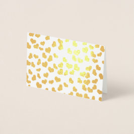 Enkla Eleganta Guldhjärtan Alla Hjärtans Dag  Folierat Kort