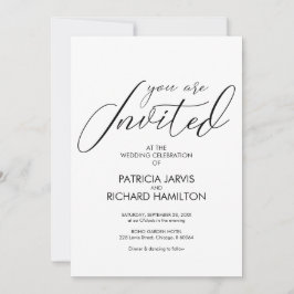 Enkla Eleganta & Sofistikerade Bröllopsinbjudninga Inbjudningar