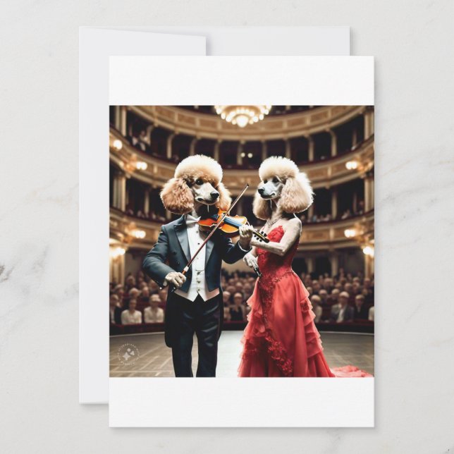 Enkla får med färgat hörselkort inbjudningar (Framsida)