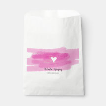 Enkla färgstreck och Heart Bröllop