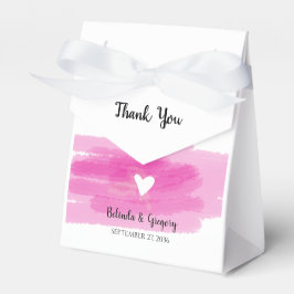 Enkla färgstreck och Heart Bröllop Presentaskar