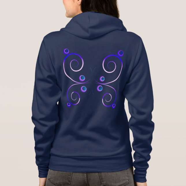 enkla fjärilsvingar t shirt (Baksida)